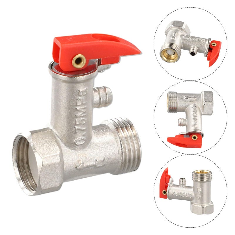Brass Pressure Relief Valve G1 2 DN15 0 7MPa For Electric Water Heater Tank Safety - Image 5