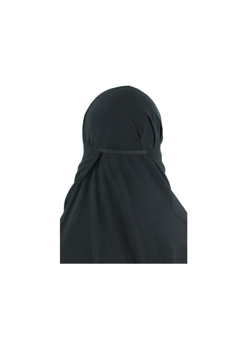 AL MAHJAR - Niqab With Elastic Band Elastic Half Niqab Half Niqab Face Cover One Size - AL MAHJAR - Image 1