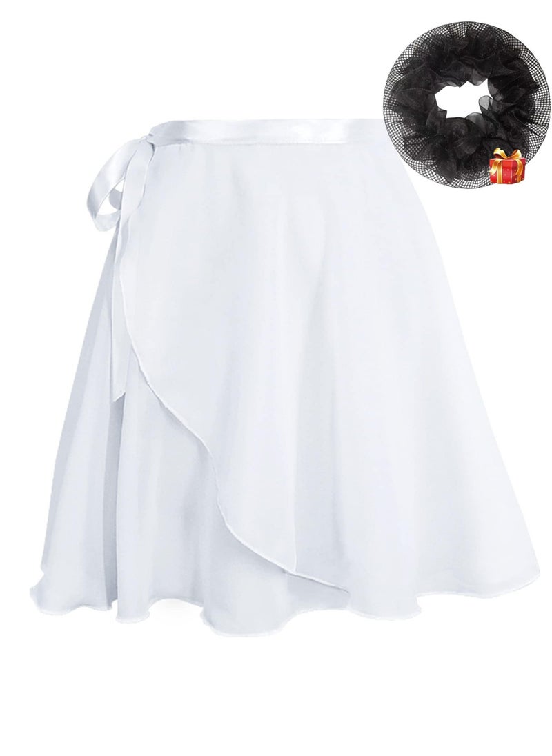 BenQuand - Ballet Wrap Skirt, Chiffon Dance Wrap Skirt with Adjustable Waist Tie Gymnastics Ballet Skirts for Girls Women - Image 1