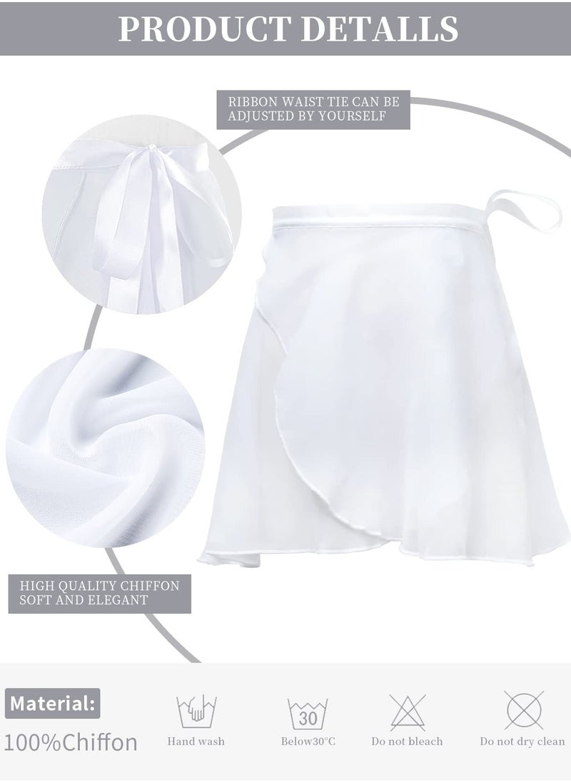 BenQuand - Ballet Wrap Skirt, Chiffon Dance Wrap Skirt with Adjustable Waist Tie Gymnastics Ballet Skirts for Girls Women - Image 1