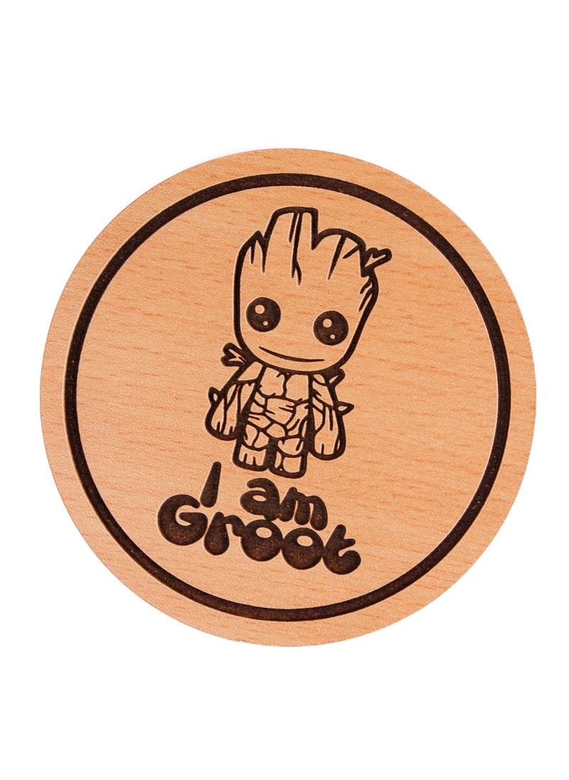 Laser Crafts Laser Crafts I Am Groot Coaster Wood 