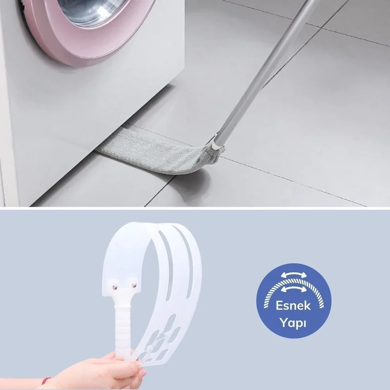 5 دي ام Recessed Surface Cleaning Mop Dusting Brush with Microfiber Head and Handle