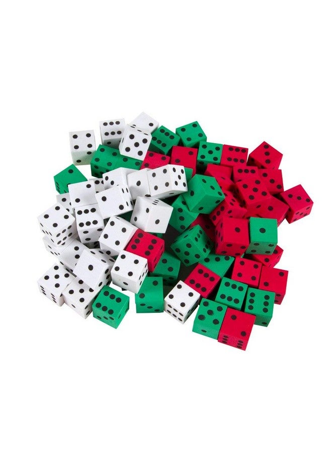 hand2mind hand2mind Manipulite 3 Color Dot Dice, 5/8", Set of 72 - Image 1