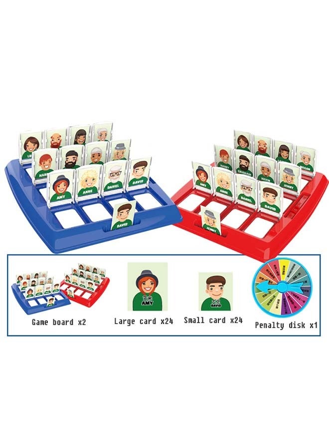 لعبة Who Is It Game Guessing Board، لعبة تفاعلية بين الوالدين والطفل، شخصيات مصنوعة، شخصيات كرتونية رائعة، من أجل لعبة الطاولة بين الوالدين والطفل - Image 2
