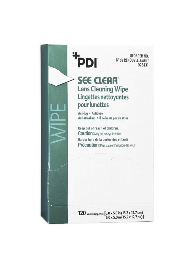 PDI Healthcare PDID19831 See Clear Lens Cleaning Wipe, Pack of 120 - Image 1