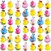 Cherislpy 36 Pcs Easter Rubber DucksBaby Showers AccessoriesMini 216 Bunny Duckies Bath Toys for Kids Girls Boys Fun Bath Easter Basket Stuffers Eggs Fillers Party Favors GiftsEaster - Image 2