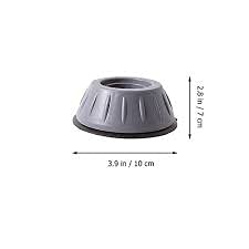 Attachh Heavy Duty Rubber Pads for Top Load/Front Load/Semi Automatic Washing Machines,Single Door/Double Door Refridges & Furniture 4 Pcs Set Grey Colour  - Image 4