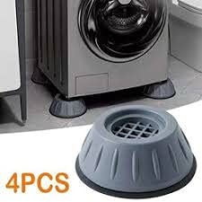 Attachh Heavy Duty Rubber Pads for Top Load/Front Load/Semi Automatic Washing Machines,Single Door/Double Door Refridges & Furniture 4 Pcs Set Grey Colour  - Image 5