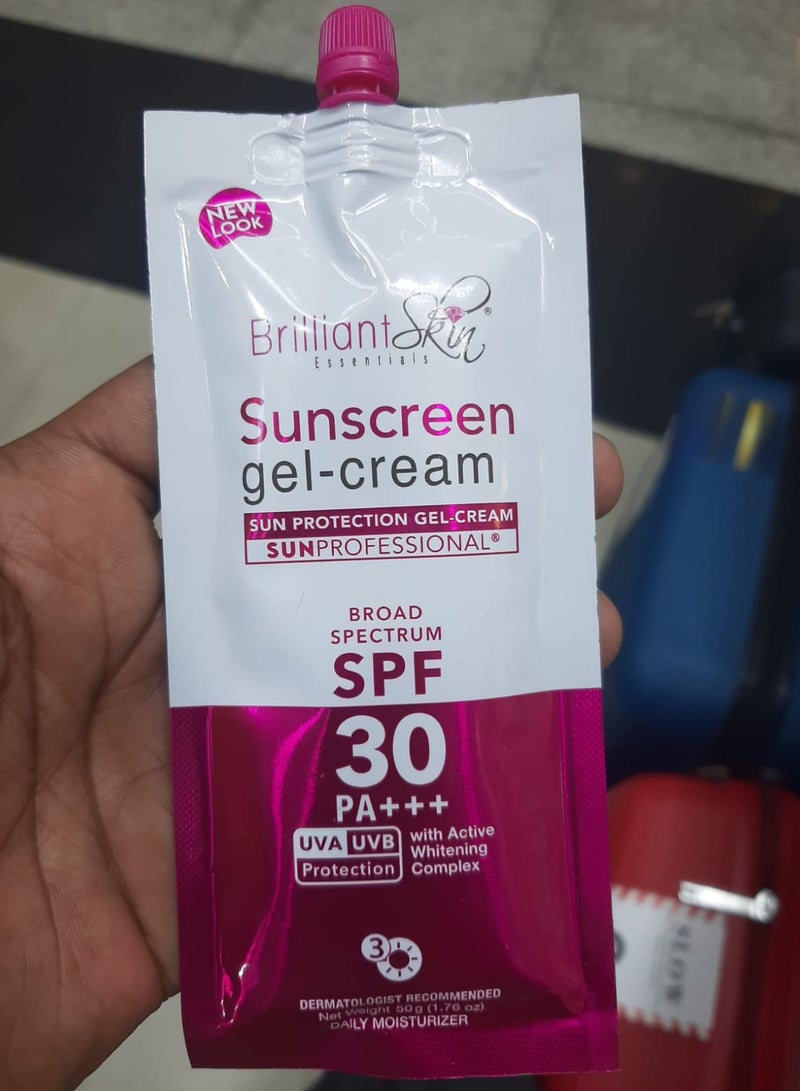 كريم جل واقي من الشمس 50 جم عبوة جديدة من بريليانت سكين