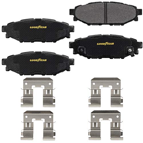 Goodyear Brakes PRK13629R | Rear Brake Kit with Pair (2) of AntiOx Coated Brake Rotors and Carbon-Ceramic Brake Pads fits Subaru Crosstrek 21-16, Forester 18-14, Impreza 20-12, XV Crosstrek 15-13 - Image 5