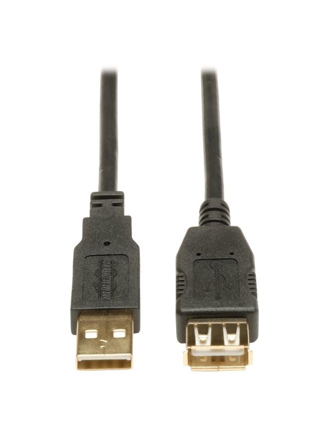 USB 2.0 Hi-Speed Extension Cable (A M/F) 3-ft. (U024-003),Black