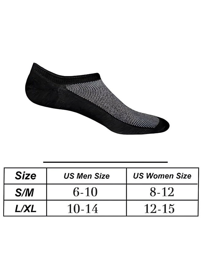 3 Pairs Men’s Non-Slip No Show Socks, Low Cut Invisible Liner Ankle Socks, Breathable Sweat-Absorbent S/M - Image 2