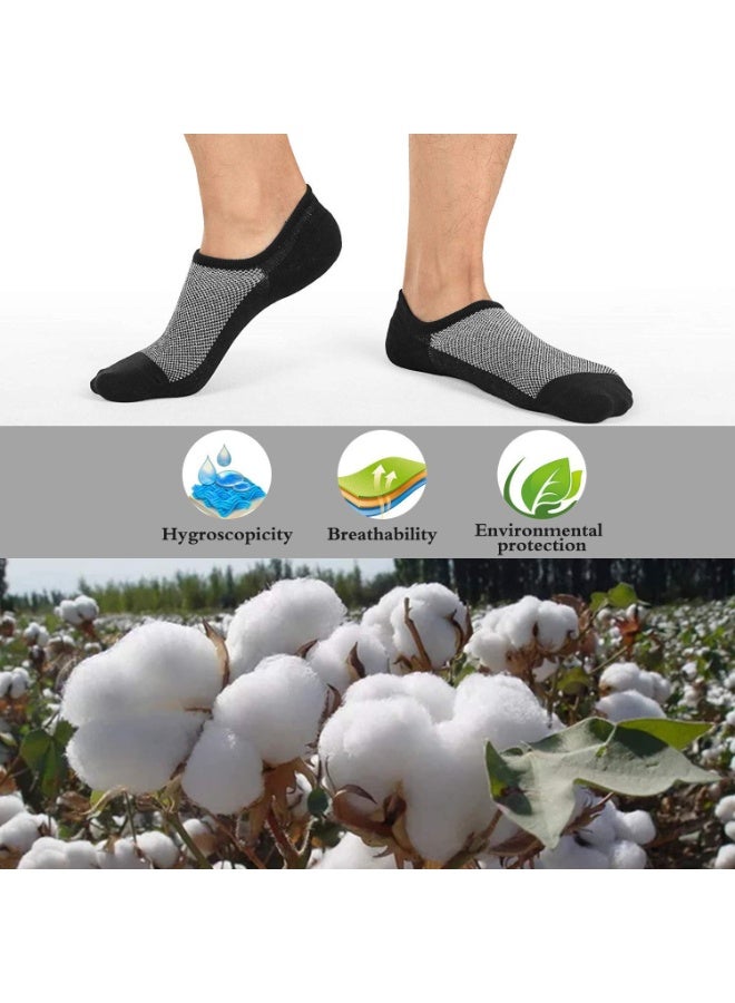 3 Pairs Men’s Non-Slip No Show Socks, Low Cut Invisible Liner Ankle Socks, Breathable Sweat-Absorbent S/M - Image 5