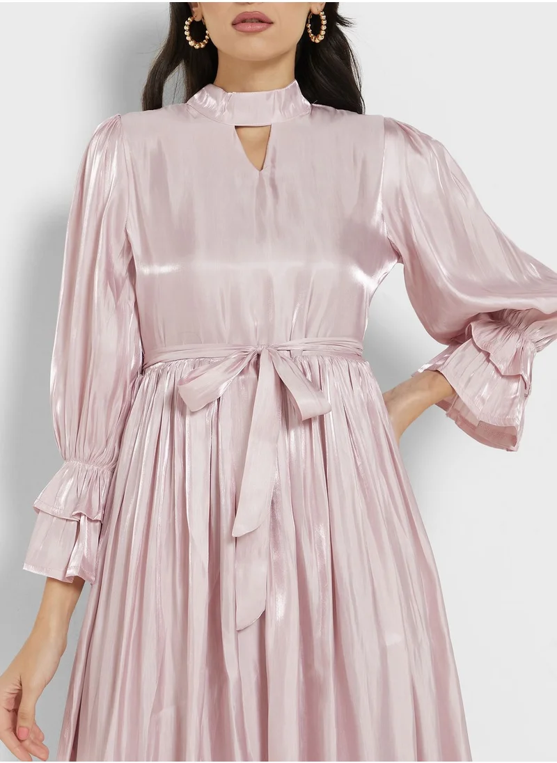 Khizana Embellished Waist Detail Dress