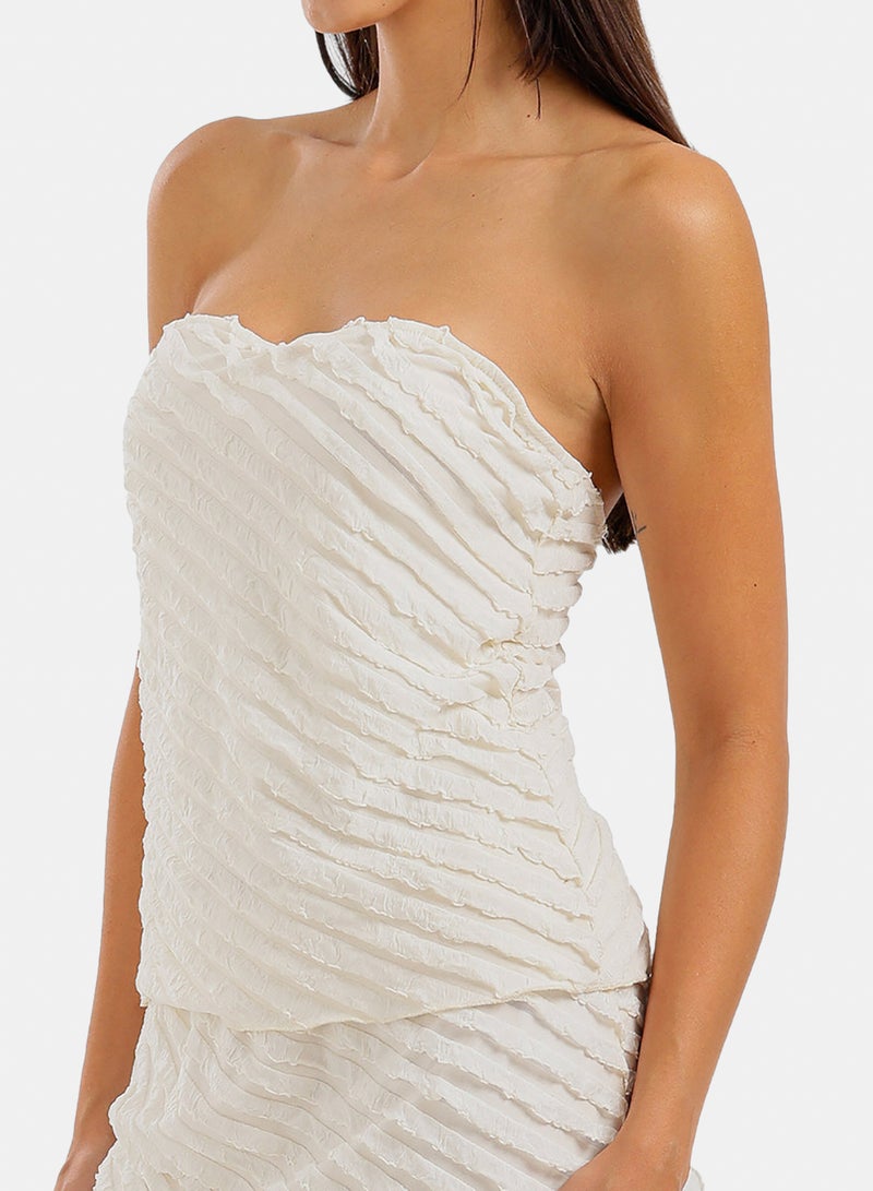 Carina Ruffled Strapless Beach Set - Image 4