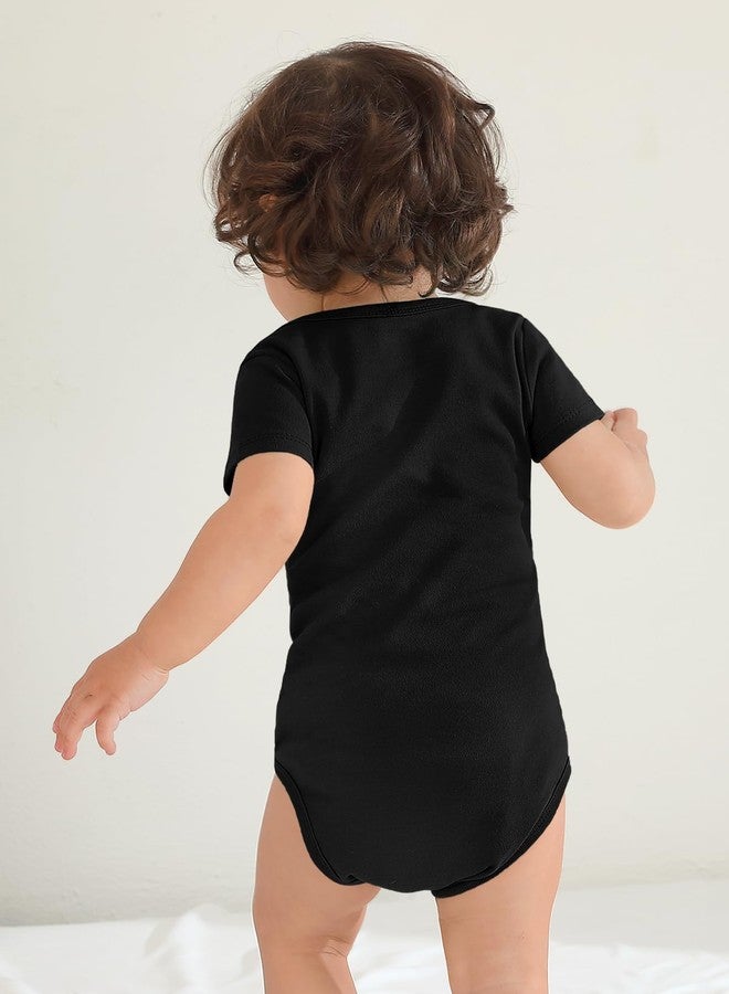 BesserBay Baby Girls Happy 1st Daddys Day Cheers to Our First Fathers Day Cotton Onesie Black Newborn Bodysuit Size 0-3 Months - Image 4