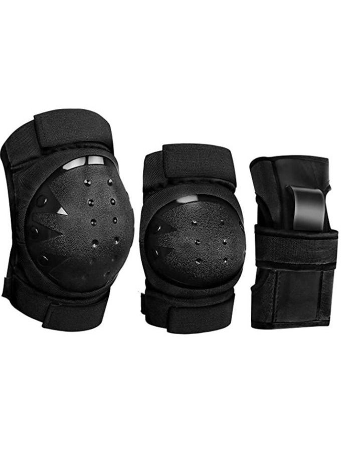 Generic 6-piece Protective Gear Set Cycling Skates Scooter protective gear (Black)  - Image 1
