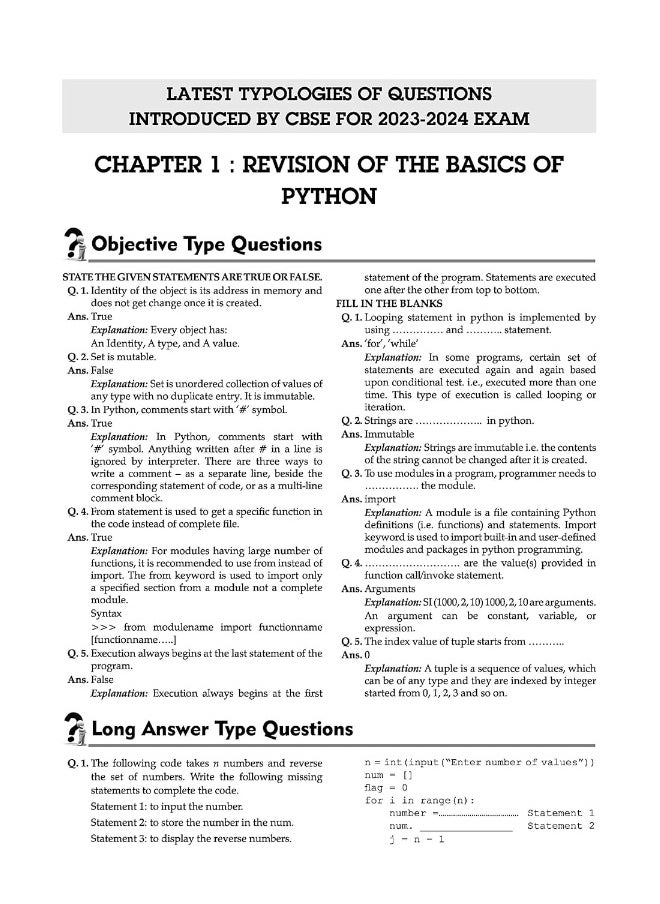 null - Oswaal CBSE Class 12 Computer Science Question Bank 2023-24 Book - Image 1