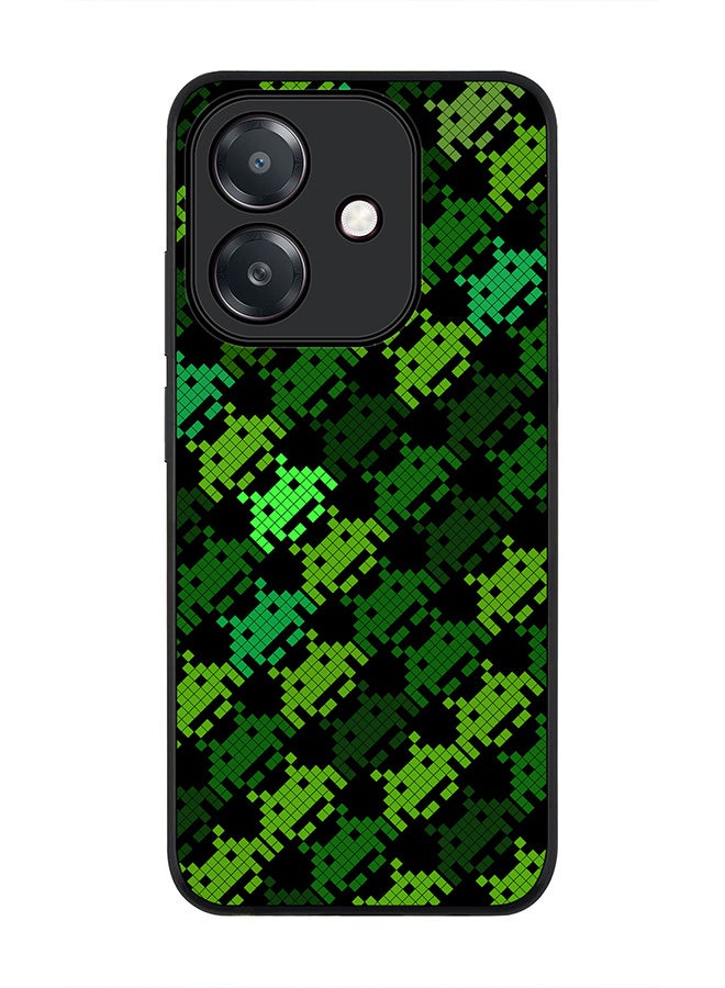 Stylizedd For Oppo A60 5G / A3 5G / A3x 5G Case,Slim fit Camera Protection, Shockproof Thin Phone cover - Invader Matrix - Image 1