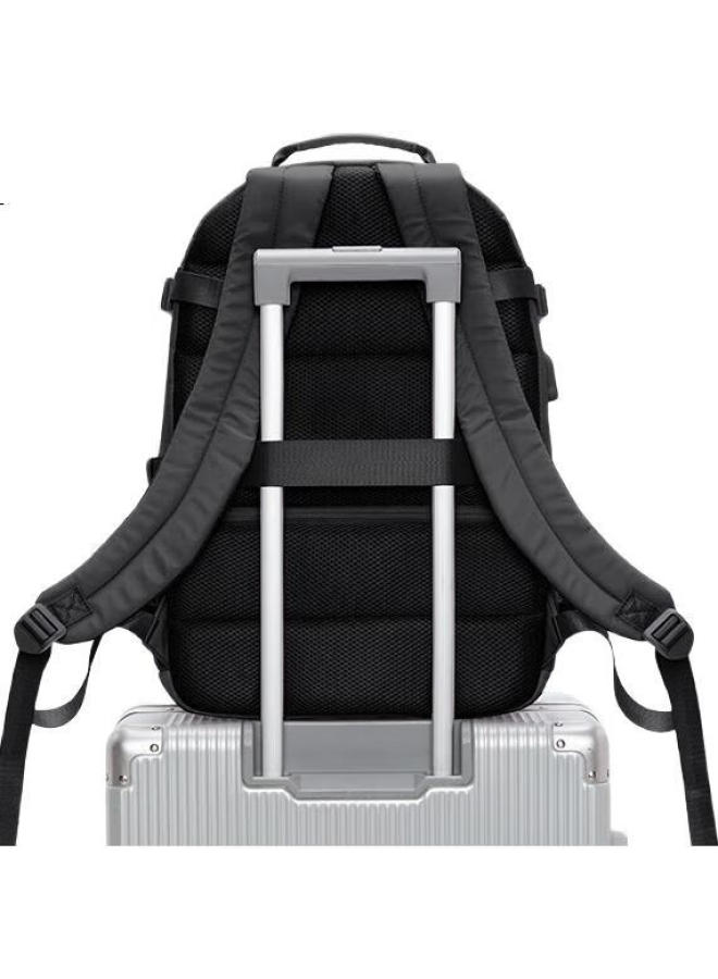 Landcase Backpack Travel Bag Large Capacity Women's Shoulder Bag Short-distance Travel Bag Business Travel Bag Men 3757 Black - Image 2