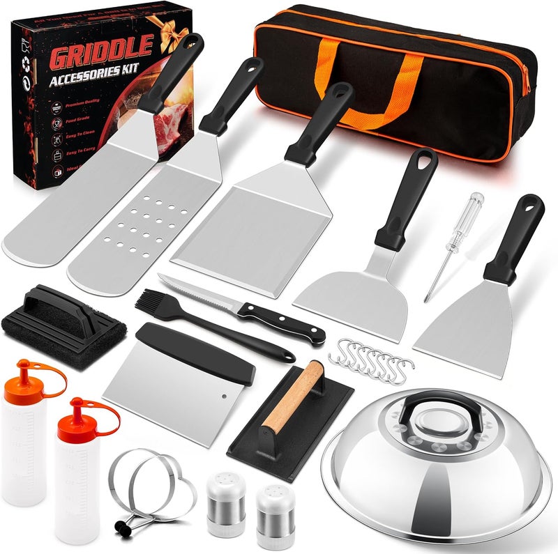 E-far طقم ملحقات الشواية E-far - مجموعة من 26 قطعة من الفولاذ المقاوم للصدأ - Image 2