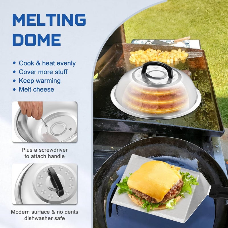 E-far طقم ملحقات الشواية E-far - مجموعة من 26 قطعة من الفولاذ المقاوم للصدأ - Image 5