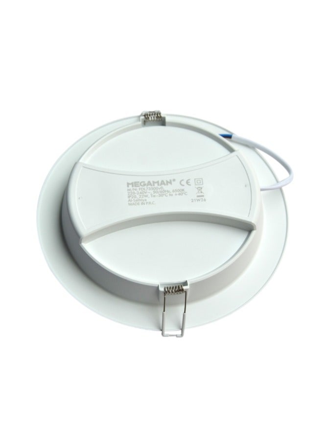 AL SALHIYA LIGHTING Megaman LED Downlight Milenalite FDL73500v0 22Watts - DayLight(4000k) - Image 3