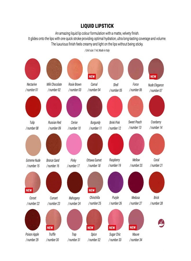 aden - 2 in 1 - Matte Liquid Lipstick & Lip Liner Set - 7ML - Non-Smudge & Quick Drying - Highly Pigmented - Long Duration with Hydration - Made in Italy (31 Trap) - Image 5