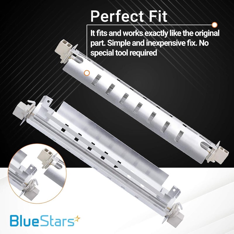 BlueStars Upgraded WR51X10055 Refrigerator Defrost Heater Replacement with METAL SHIELD Compatible with GE Kenmore Refrigerators Replaces AP3183311 914088 AH303781 EA303781 - Image 4