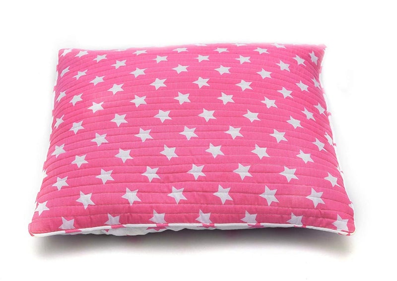 RRC Soft Cotton Quilted Reversible Cushion Covers 24x24 Inches, Set of 2 Piece Cushion Covers, Hidden Zipper for Easy Care - Image 3