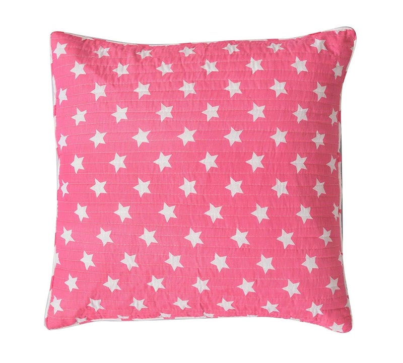 RRC Soft Cotton Quilted Reversible Cushion Covers 24x24 Inches, Set of 2 Piece Cushion Covers, Hidden Zipper for Easy Care - Image 4