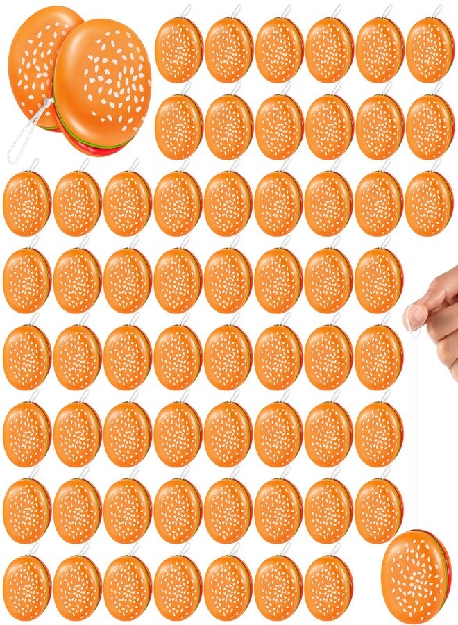 Leitee 24 Pieces Hamburger Yo Yo Toys Plastic Yo Yo Burger Party Favors for Boys Girls Adults Birthday Party Favors Classroom Prizes Holiday Goodie Bag Fillers - Image 1