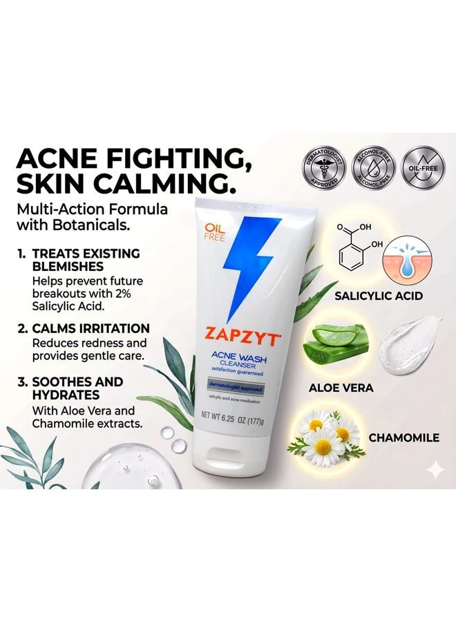 zapzyt Acne Wash, 6.25oz, 2 pk - Image 3