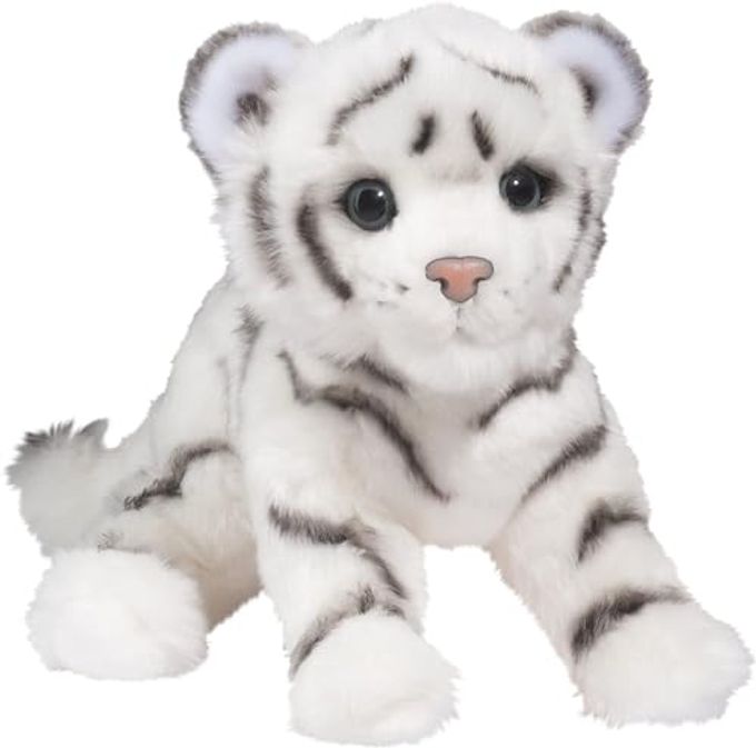 Douglas Silky White Tiger Cub Plush Stuffed Animal - Image 1