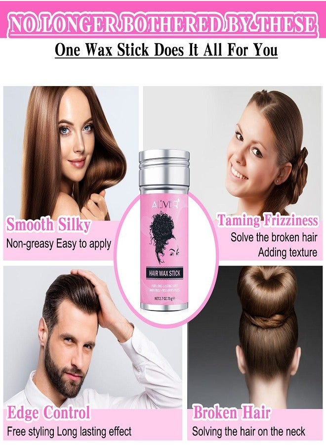 ALIVER Hair Wax Stick for Long Lasting Soft and Frizz Free Hairstyles 75g  - Image 1