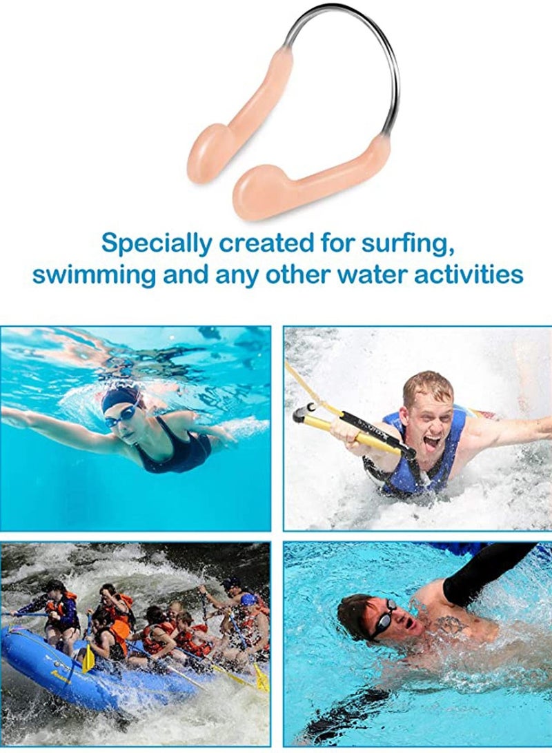 KASTWAVE Silicone Nose Plugs Swimming Nose Clips Training Nose Protector with Steel for Adults Kids Swimming Competition Using - Image 4