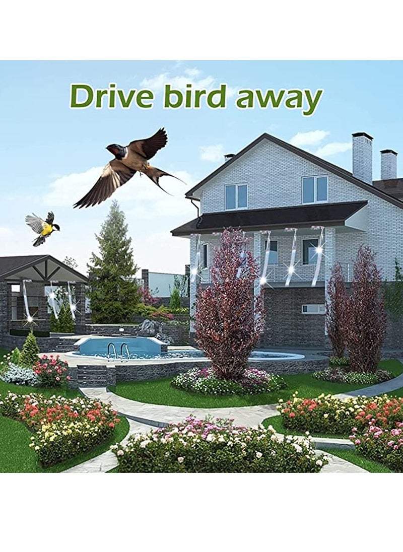 NIBEMINENT - 2 Pack Bird Scare Tapes Repellent Deterrent Reflective Device Double Sided Ribbonfor Home Garden and Total Flash Tape Keep Pigeons Ducks Crows to Prevent from Hitting Windows - Image 1