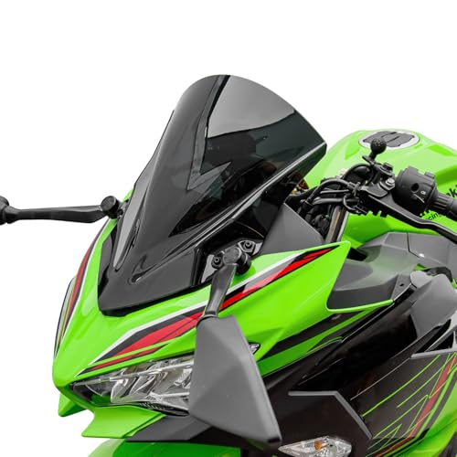 Lorababer Motorcycle Windscreen Windshield Deflector for Ninja 400 250 Ninja400 Ninja250 2018 2019 2020 2021 2022 2023 2024, Smoke - Image 3