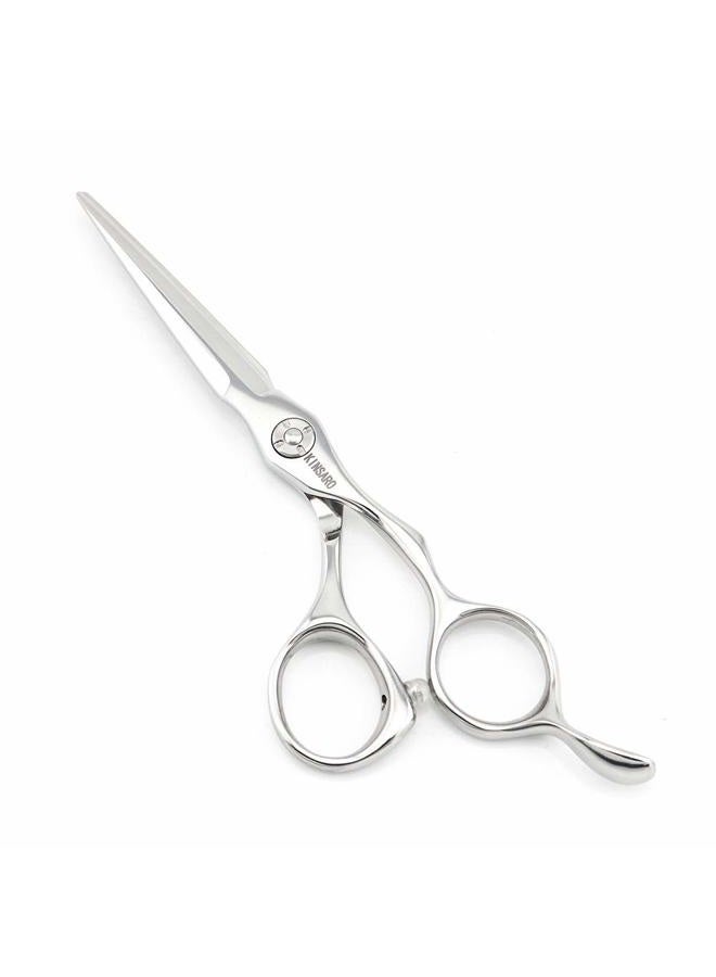 KINSARO Barber Scissors 5.5" Professional Hair Scissors Hair Cutting Shears Hair Cutting Scissors Haircut Shears 440C Barber Shears Hairdresser Scissors Sharp Hair Scissors Bearing Screw KINSARO - Image 1