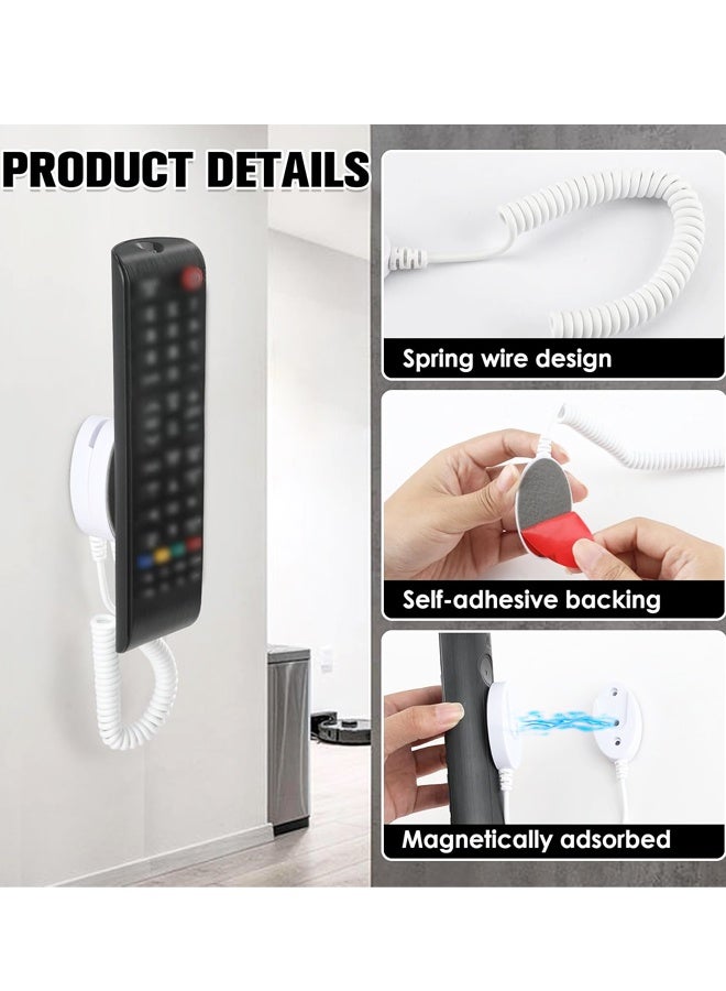 2 Pack Magnetic Remote Control Holders,Safely Secure Remotes & Small Items, Wall-Mount with Adhesive, Anti-Loss - Image 4