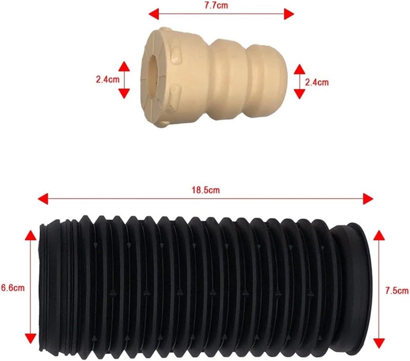 Vuzmode Car Front Shock Absorber Buffer Rubber Boot Set - Image 2