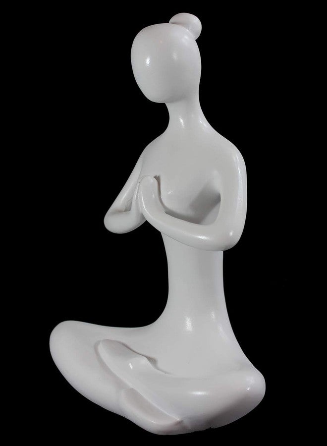 Seraphic Yoga Pose Statue/Sculputure Gifts for Women, Home or Room Decor, White Prayer Hands Statues/Figurines, 8" Tall - Image 2