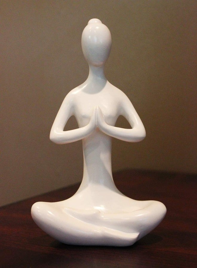 Seraphic Yoga Pose Statue/Sculputure Gifts for Women, Home or Room Decor, White Prayer Hands Statues/Figurines, 8" Tall - Image 5