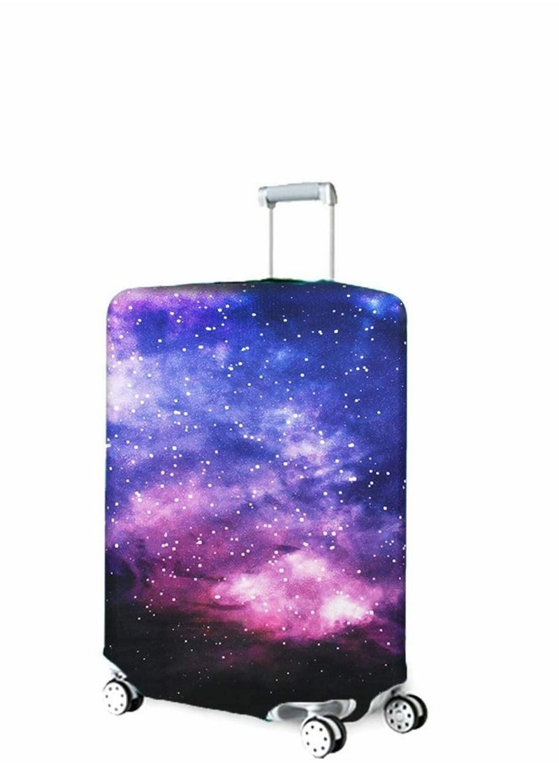 KASTWAVE - Travel Luggage Cover for 25-28 Inch Luggage, Spandex Elastic Stretch Fabric,Cover for Suitcase Luggage Protector Premium Elasticated,Washable Luggage Trolley Case,L,Starry sky - Image 1
