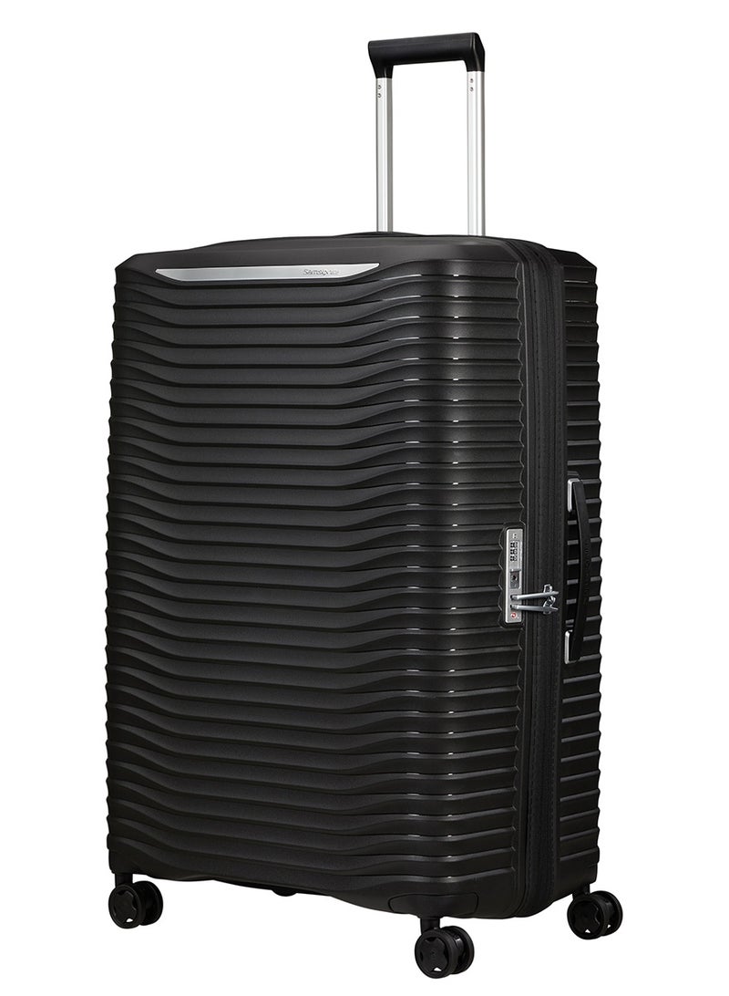 Samsonite Upscape Suitcase Check-In Size 81 cm / 30 inch, 4 Spinner Wheels, Polypropylene + RPET, Black|Inner Mesh Pocket|Expandable|Removable Divider|TSA Lock - 10 Years International Warranty - Image 1