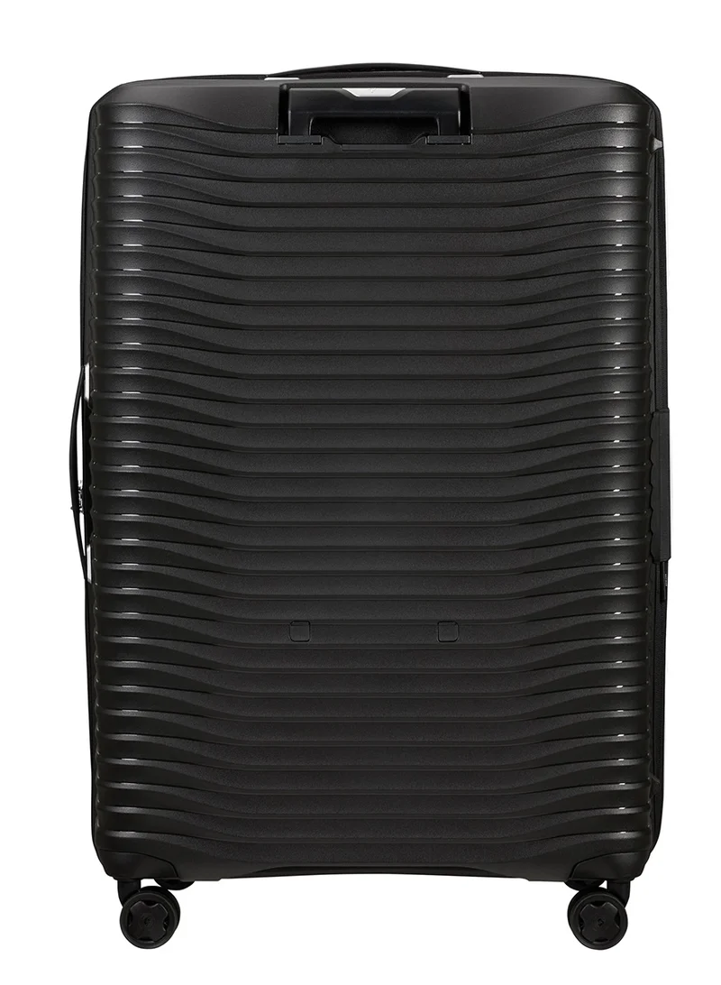 سامسونايت Upscape Suitcase Check-In Size 81 cm / 30 inch, 4 Spinner Wheels, Polypropylene + RPET, Black|Inner Mesh Pocket|Expandable|Removable Divider|TSA Lock - 10 Years International Warranty