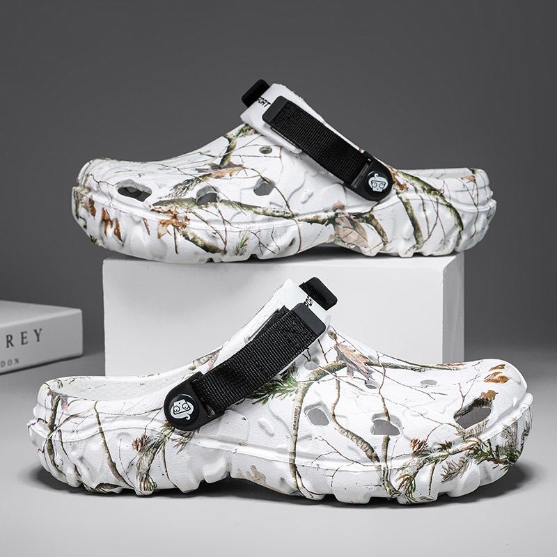 Croc Shoes 2025 Breathable Soft-Soled Sports Beach Shoes Casual Two-Wear Trendy 9527 Sandals - Image 4