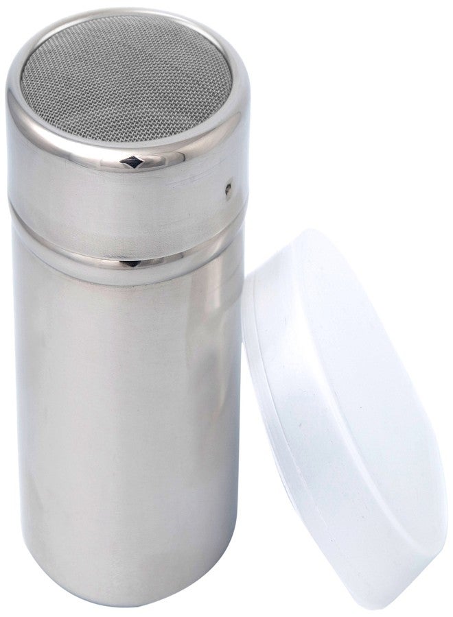 كويزينوكس قوالب قهوة من الفولاذ المقاوم للصدأ من كويزينوكس، مناسبة للشوكولاتة/سكر التزيين/مسحوق الكاكاو/منظف أدوات الخلط، مثالية لفن الكابتشينو واللاتيه، مقاس 3.5 بوصة × 2.7 بوصة. - Image 1