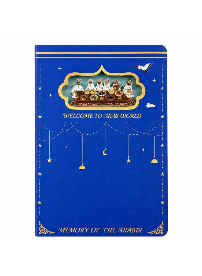 Arabic Tradition 3D Papercut Notebook – UAE Souvenir Gift - Image 1