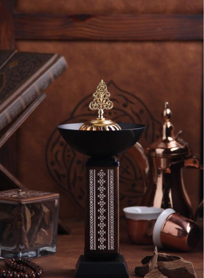OLUDENIZ Luxury Arabic Bakhoor Burner Collection – Premium Incense Holders with Oriental Calligraphy - Image 1